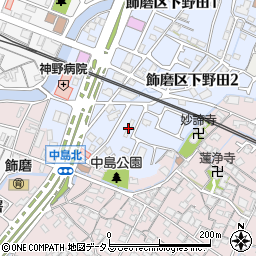 モアークレスト飾磨周辺の地図