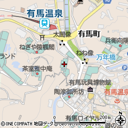 兵庫県神戸市北区有馬町1296周辺の地図