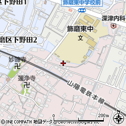 兵庫県姫路市飾磨区中島40周辺の地図