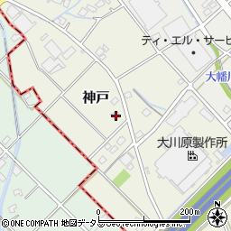 静岡県榛原郡吉田町神戸1207-1周辺の地図