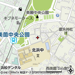 静岡県浜松市浜名区西美薗436周辺の地図