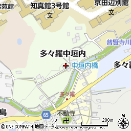 京都府京田辺市多々羅中垣内31周辺の地図