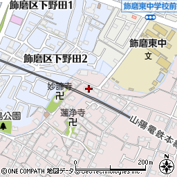 兵庫県姫路市飾磨区中島946周辺の地図