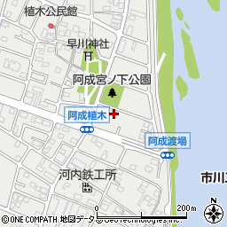 兵庫県姫路市飾磨区阿成渡場301周辺の地図