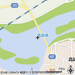 高雄橋周辺の地図