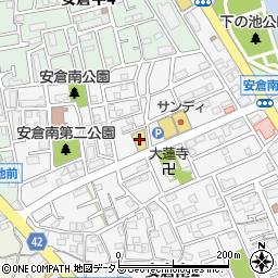 ダイソーやまや宝塚安倉店周辺の地図