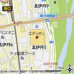 エディオン伊丹店周辺の地図