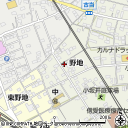 愛知県豊川市小坂井町野地59周辺の地図