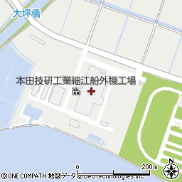 本田技研工業株式会社　船外機工場周辺の地図