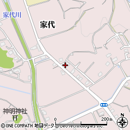 静岡県掛川市家代539周辺の地図