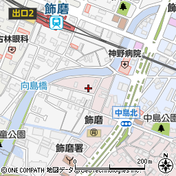 兵庫県姫路市飾磨区中島1102-2周辺の地図