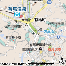 兵庫県神戸市北区有馬町1311周辺の地図