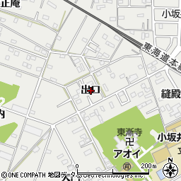 愛知県豊川市伊奈町出口周辺の地図