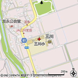 袋井市立三川小学校周辺の地図