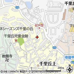 大阪府吹田市千里丘上31-30周辺の地図