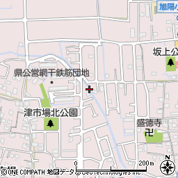 津市場東公園周辺の地図