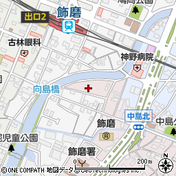 兵庫県姫路市飾磨区中島1097周辺の地図