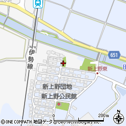 新上野北公園周辺の地図
