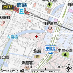 兵庫県姫路市飾磨区中島1103周辺の地図