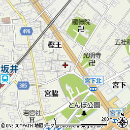 愛知県豊川市小坂井町樫王16周辺の地図