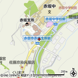 赤坂支所前周辺の地図