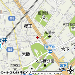 愛知県豊川市小坂井町樫王17周辺の地図