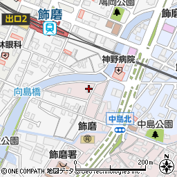 兵庫県姫路市飾磨区中島1104周辺の地図