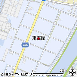 愛知県西尾市一色町小薮東実録周辺の地図