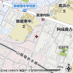 兵庫県姫路市飾磨区中島31周辺の地図