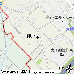 静岡県榛原郡吉田町神戸1206周辺の地図