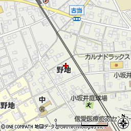 愛知県豊川市小坂井町野地55-5周辺の地図