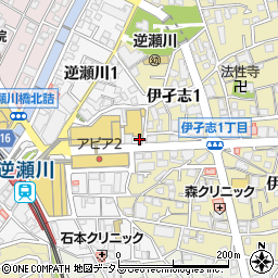 本家かまどや　逆瀬川駅前店周辺の地図