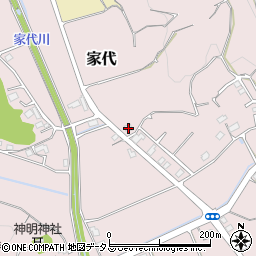 静岡県掛川市家代853周辺の地図