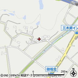 兵庫県三木市志染町井上518周辺の地図
