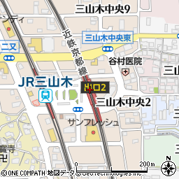 京都府京田辺市周辺の地図