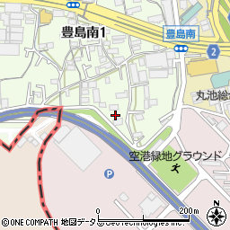 タイムズ大阪伊丹空港北第２駐車場周辺の地図