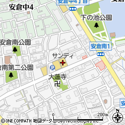 サンディ宝塚安倉店周辺の地図