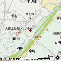 京都府和束町（相楽郡）釜塚（牛ノ脊）周辺の地図