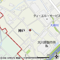 静岡県榛原郡吉田町神戸1296周辺の地図