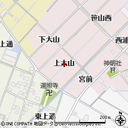 愛知県西尾市一色町惣五郎上大山周辺の地図