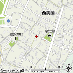 静岡県浜松市浜名区西美薗887周辺の地図