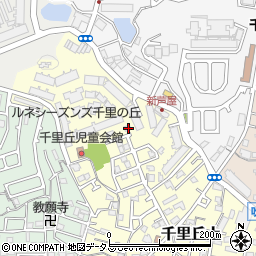 大阪府吹田市千里丘上31-36周辺の地図