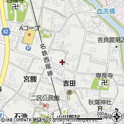 愛知県西尾市吉良町吉田斉藤久12-5周辺の地図