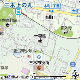 兵庫県三木市上の丸町周辺の地図