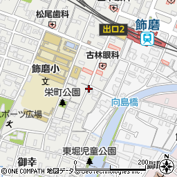 兵庫県姫路市飾磨区栄町周辺の地図