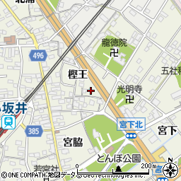 愛知県豊川市小坂井町樫王21周辺の地図
