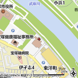 兵庫県宝塚市東洋町3周辺の地図