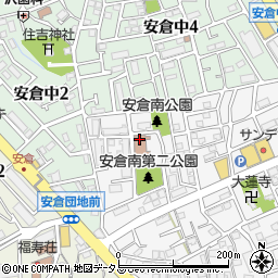 宝塚市立　安倉南身体障害者支援センター周辺の地図
