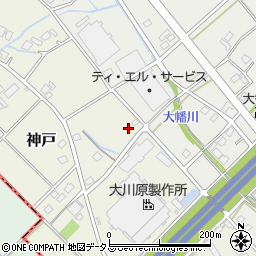 静岡県榛原郡吉田町神戸1261周辺の地図