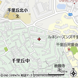 千里ケ丘マンションＡ棟周辺の地図